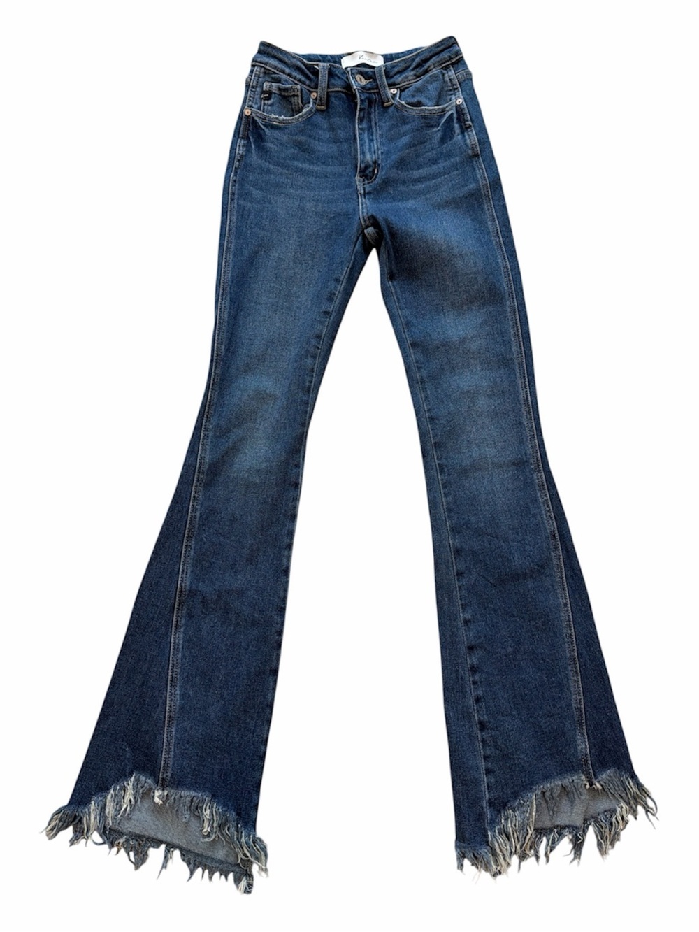 Kancan Brooklyn High Rise Bootcut Women’s Dark Blue Flared Jeans size 25